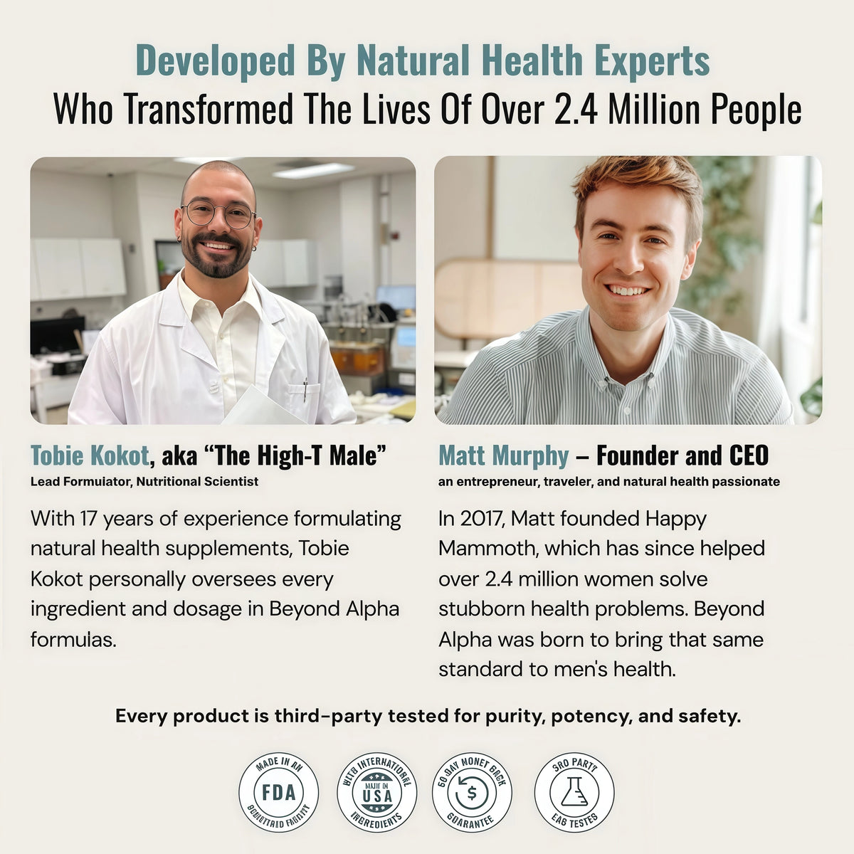 Men’s Testosterone & Energy Support Supplement